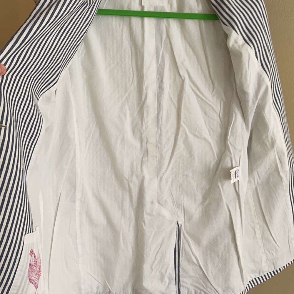 Striped oversized jacket - Picture 4 of 8